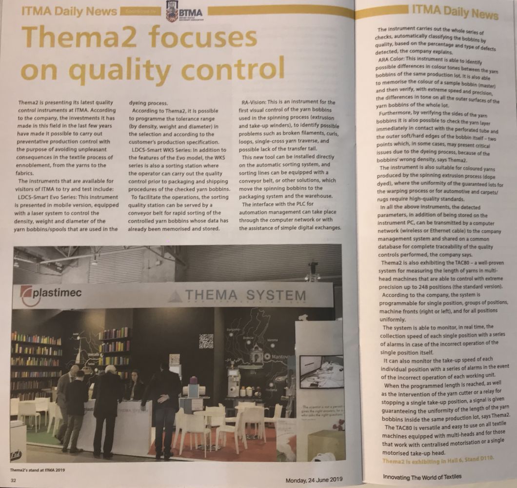 Thank you from ITMA 2019